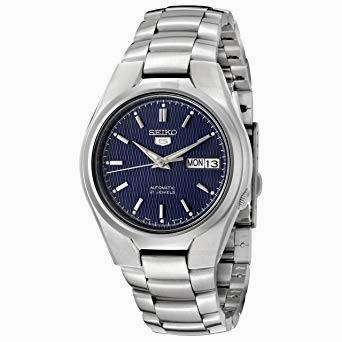 SEIKO SNK603K1 Automatic Blue Dial Silver Stainless Steel Watch for Men Affordable casual watches Sporty casual watches Affordable luxury casual watches