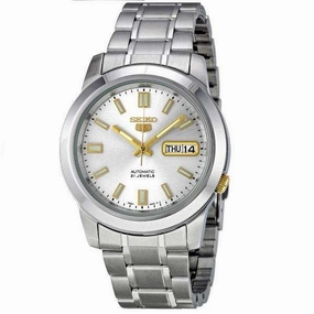 SEIKO SNKK09K1 Automatic Silver Stainles Watch for Men- Affordable casual watches Sporty casual watches Affordable luxury casual watches