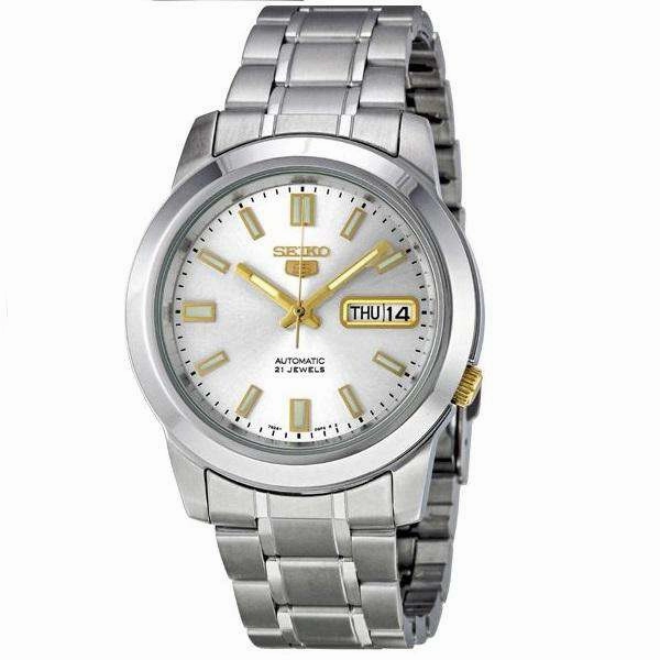 SEIKO SNKK09K1 Automatic Silver Stainles Watch for Men- Affordable casual watches Sporty casual watches Affordable luxury casual watches