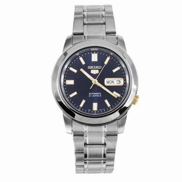 SEIKO SNKK11K1 Automatic Silver Stainless Watch for Men Affordable casual watches Sporty casual watches Affordable luxury casual watches