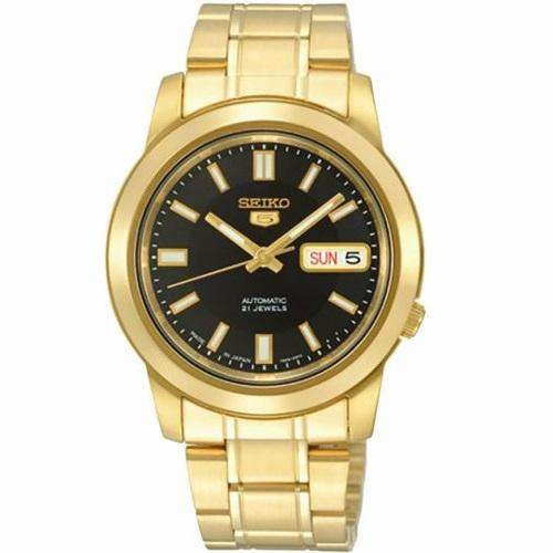 SEIKO SNKK22K1 Automatic Gold Stainless Steel Watch For Men Affordable casual watches Sporty casual watches Affordable luxury casual watches
