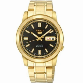 SEIKO SNKK22K1 Automatic Gold Stainless Steel Watch For Men Affordable casual watches Sporty casual watches Affordable luxury casual watches