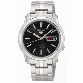 SEIKO SNKK71K1 Automatic Silver Stainless Steel Watch for Men- Affordable casual watches Sporty casual watches Affordable luxury casual watches