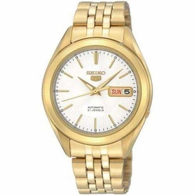 SEIKO SNKL26K1 Automatic Gold Plated Stainless Steel Watch for Men Affordable casual watches Sporty casual watches Affordable luxury casual watches