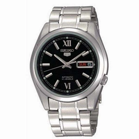 SEIKO SNKL55K1 Automatic Silver Stainless Steel Watch for Men- Affordable casual watches Sporty casual watches Affordable luxury casual watches