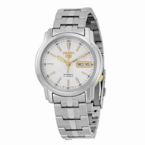 SEIKO SNKL77K1 Automatic Silver Stainless Steel Watch for Men- Affordable casual watches Sporty casual watches Affordable luxury casual watches