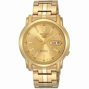 SEIKO SNKL86K1 Automatic Gold Stainless Steel Watch for Men Affordable casual watches Sporty casual watches Affordable luxury casual watches