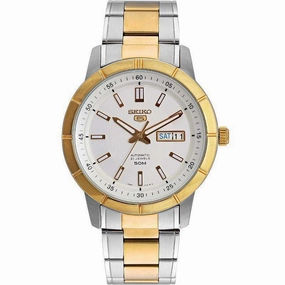 SEIKO SNKN58K1 Automatic Two Tone Stainless Steel Watch for Men Affordable casual watches Sporty casual watches Affordable luxury casual watches