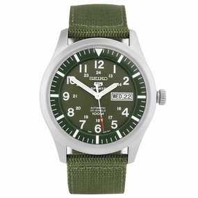 SEIKO SNZG09K1 Automatic Nylon Strap Watch for Men Affordable casual watches Sporty casual watches Affordable luxury casual watches