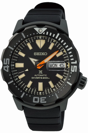 Seiko SRPH13K1 Prospex Black Series Monster Limited Edition Automatic Diver Watch Men,silicone watch,silicone strap watch,silicone watches for men,silicone watches for women,unisex silicone watch,kids silicone watch,sports silicone watch,casual silicone wa