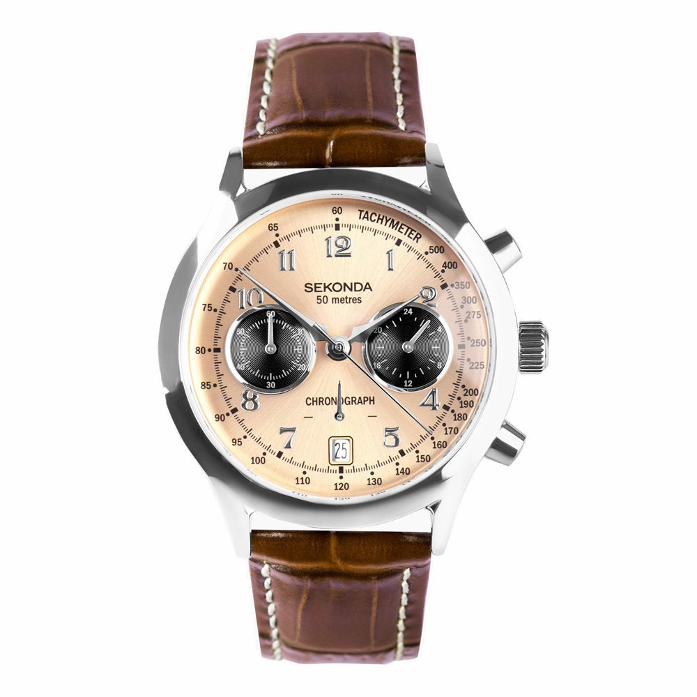 Sekonda Archer Brown Leather Strap Mens Watch 30236 cheap digital watch best digital watch for men