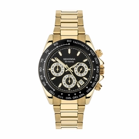 Sekonda Circuit Chronograph Men??s Gold Plated Watch 30203 cheap digital watch best digital watch for men