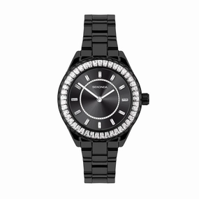 Sekonda Ladies Classic Margot Black IP Watch 40659 