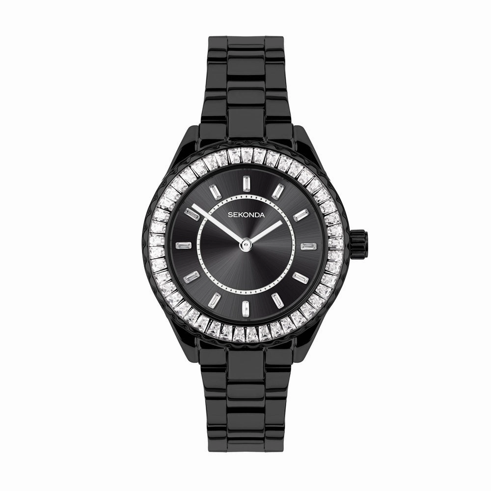 Sekonda Ladies Classic Margot Black IP Watch 40659 