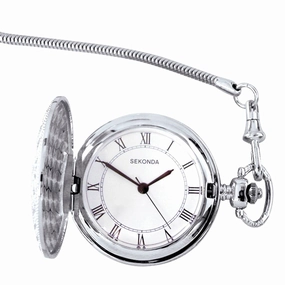 Sekonda Steel Colour Medium Pocket Unisex Watch 