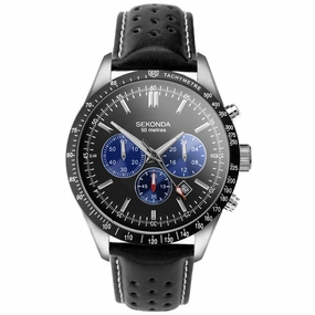 Sekonda Velocity Sports Chronograph Men's Watch Black Dial 30069 