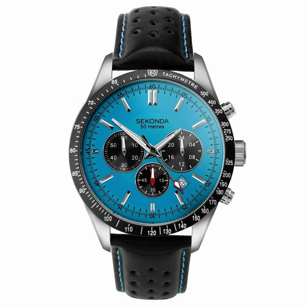 Sekonda Velocity Sports Chronograph Men's Watch Blue Dial 30019 