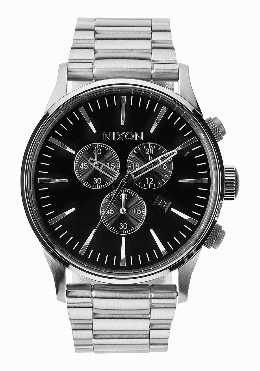 Sentry Chrono - Black stainless-steel watches stainless steel watch bands stainless steel watches cheap