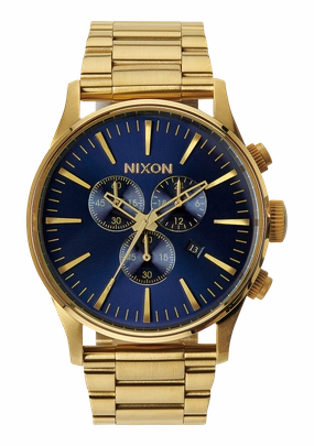 Sentry Chrono - Gold / Blue Sunray stainless-steel watches stainless steel watch bands stainless steel watches cheap