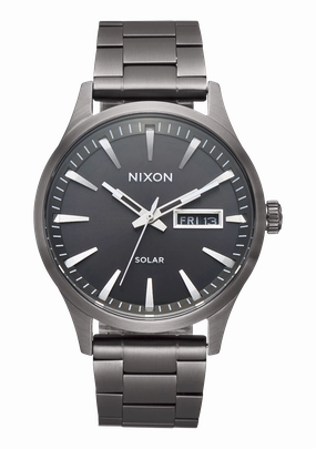 Sentry Solar Stainless Steel - Gunmetal stainless-steel watches stainless steel watch bands stainless steel watches cheap