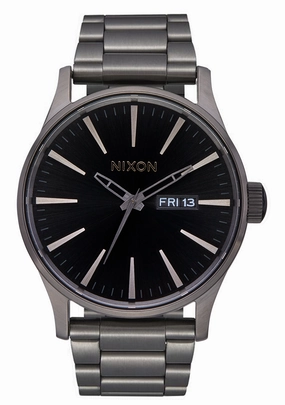 Sentry Stainless Steel - Gunmetal / Black Sunray stainless-steel watches stainless steel watch bands stainless steel watches cheap