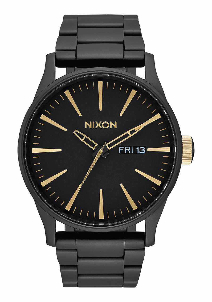 Sentry Stainless Steel - Matte Black / Gold stainless-steel watches stainless steel watch bands stainless steel watches cheap