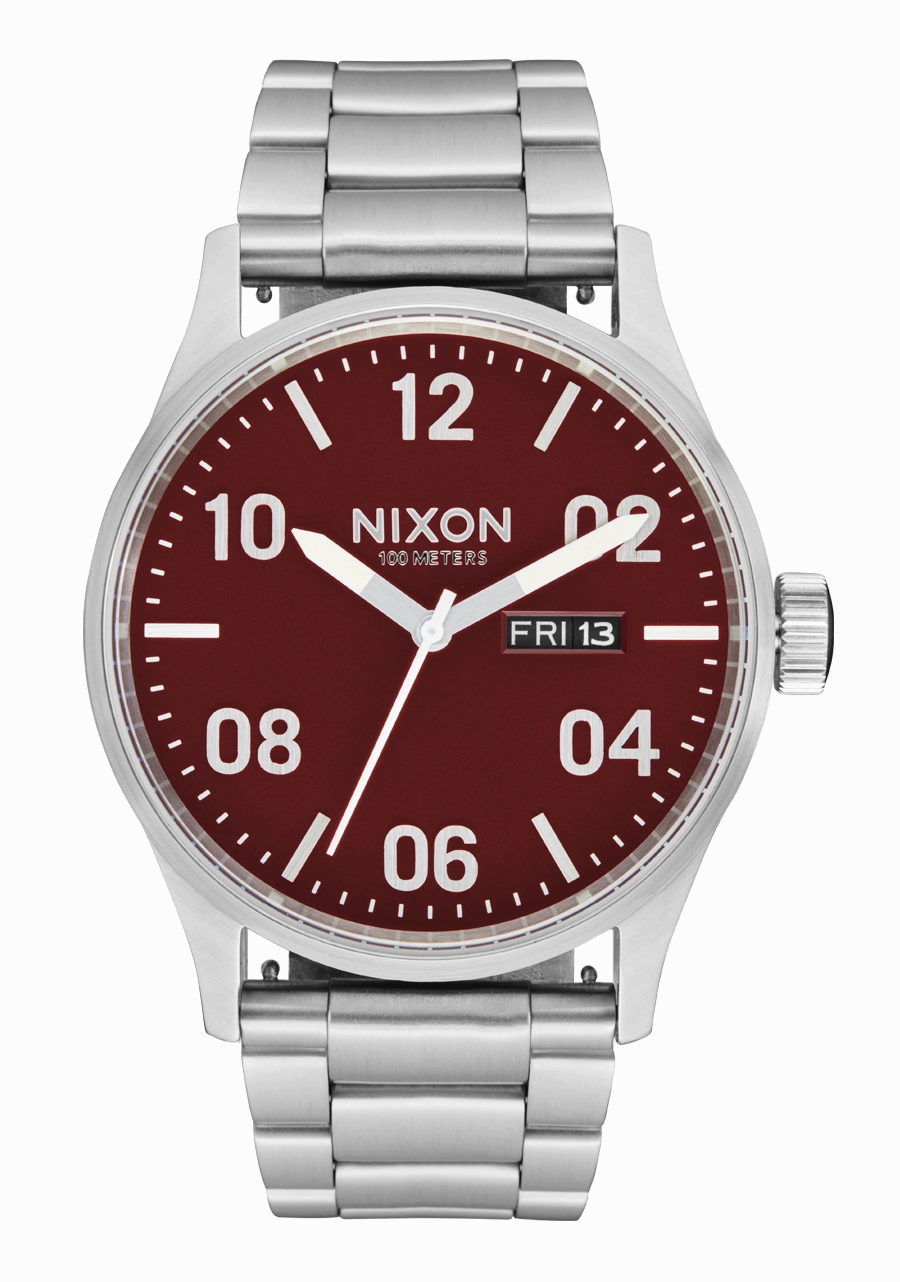 Sentry Stainless Steel - Silver / Cranberry stainless-steel watches stainless steel watch bands stainless steel watches cheap
