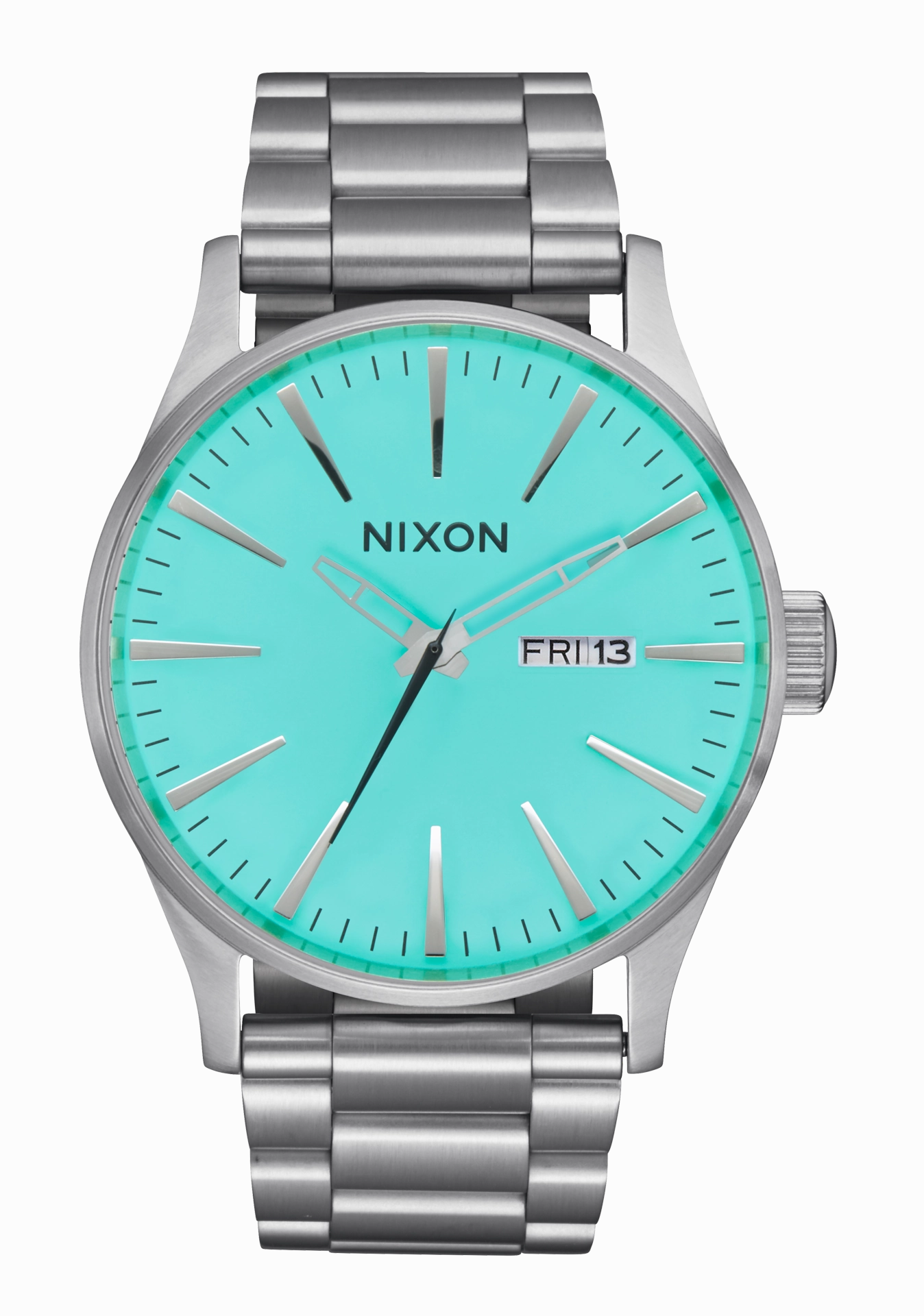 Sentry Stainless Steel - Silver / Turquoise stainless-steel watches stainless steel watch bands stainless steel watches cheap
