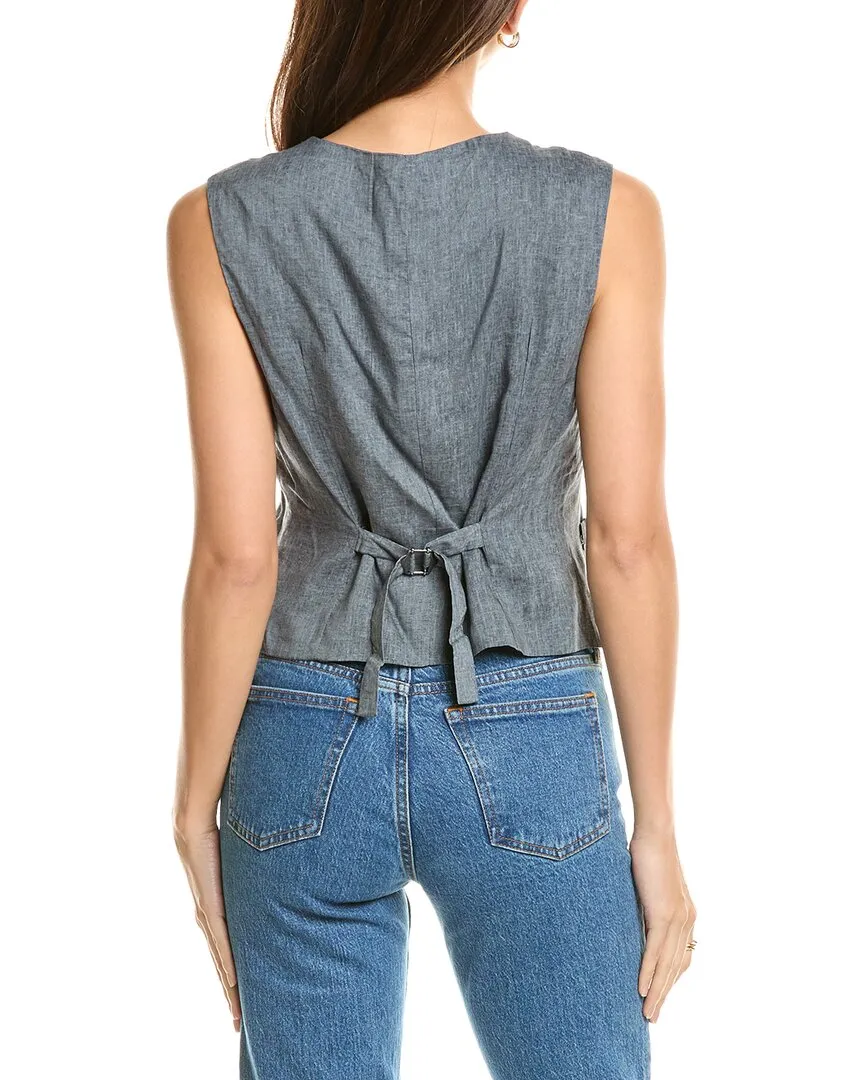 Seraphina Linen-Blend Vest
