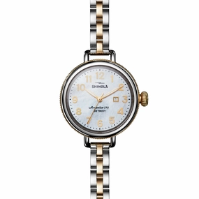 Shinola The Birdy 34mm Two-Tone Quartz Watch,women's watches,ladies watch,elegant women's watch, minimalist women??s watch,fashion watch for women, classic watch for women,waterproof women??s watch,women's watch for work, women's watch for gift, weddin