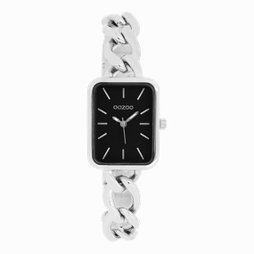 Silver coloured OOZOO watch with chain bracelet - C11131,seiko watches,couple watches,watches designer,watches discount,women watches,best women watches,high end women's watches,high quality women's watches