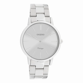Silver coloured OOZOO watch with stainless steel bracelet - C20027,seiko watches,mens watches,couple watches,watches designer,watches discount,best watches for men