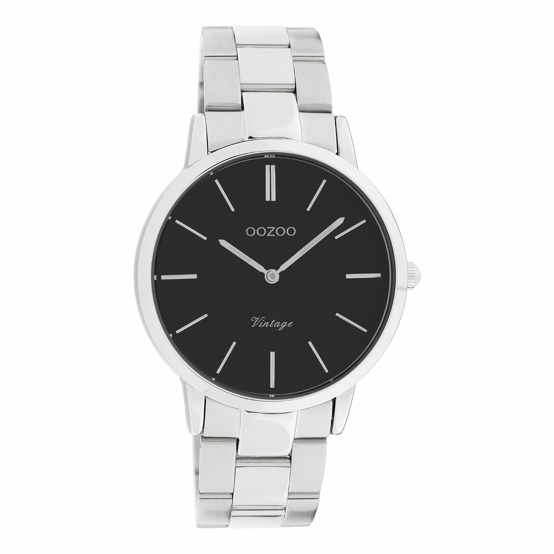 Silver coloured OOZOO watch with stainless steel bracelet - C20031,seiko watches,mens watches,couple watches,watches designer,watches discount,best watches for men