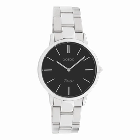 Silver coloured OOZOO watch with stainless steel bracelet - C20043,seiko watches,mens watches,couple watches,watches designer,watches discount,best watches for men