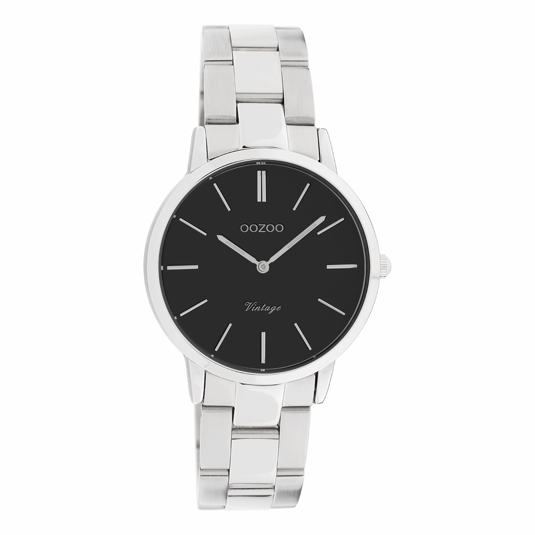 Silver coloured OOZOO watch with stainless steel bracelet - C20043,seiko watches,mens watches,couple watches,watches designer,watches discount,best watches for men
