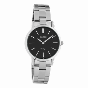 Silver coloured OOZOO watch with stainless steel bracelet - C20111,seiko watches,mens watches,couple watches,watches designer,watches discount,best watches for men
