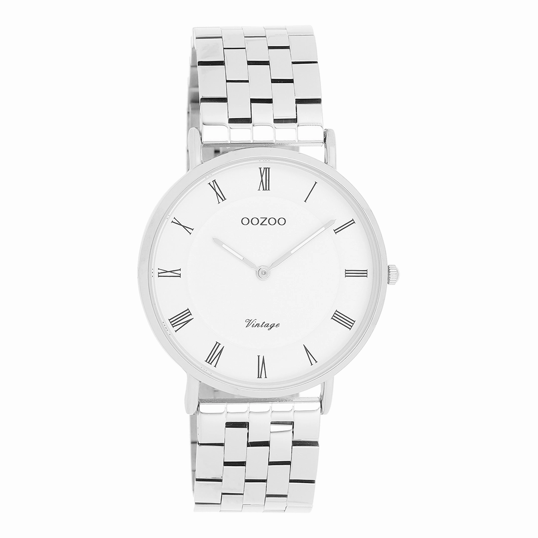 Silver coloured OOZOO watch with stainless steel bracelet - C20365,seiko watches,couple watches,watches designer,watches discount,women watches,best women watches,high end women's watches,high quality women's watches