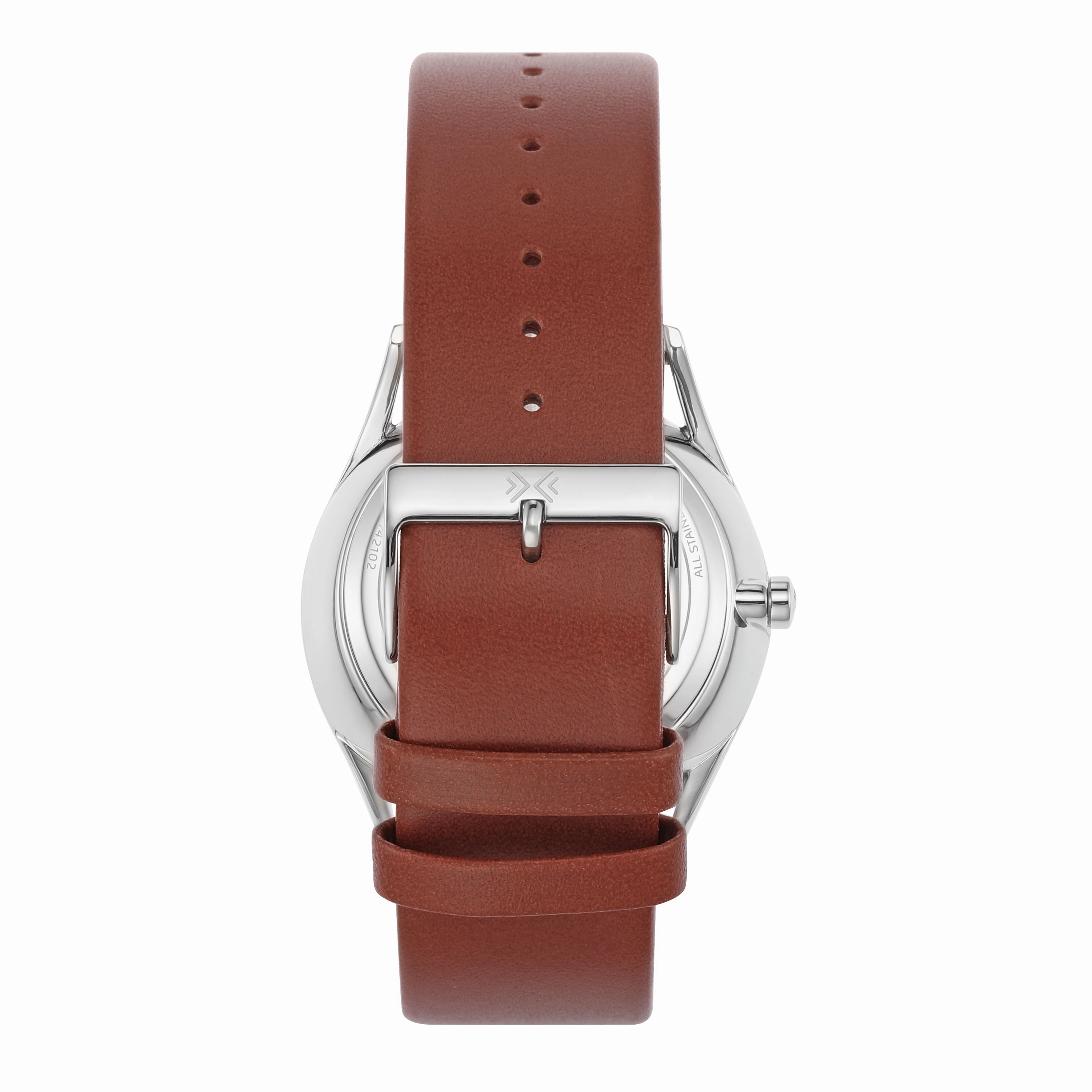 Skagen Holst Medium Brown Leather Watch with Luminous Hands SKW6086