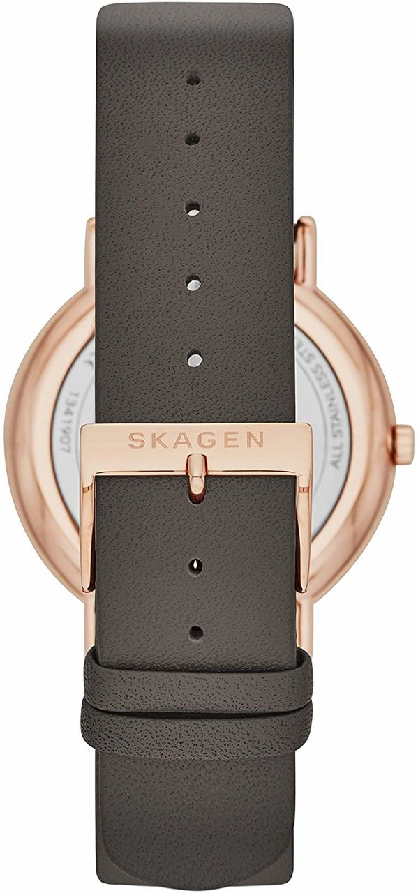 Skagen Women's Grey Dial Watch with Leather Strap SKU SKW2794