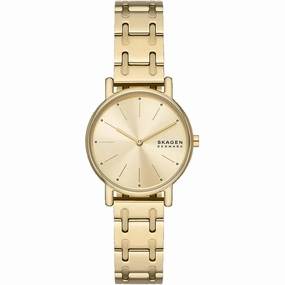 Skagen Women's Watch - Signatur Lille Gold Dial Plated Steel Bracelet | SKW3124 Luxury Quartz Watch Quartz Watch Sale