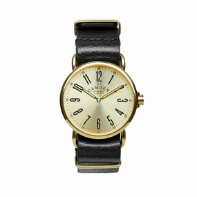 SMALL No.88 Gold and Black Leather,women's watches,ladies watch,elegant women's watch, minimalist women??s watch,fashion watch for women, classic watch for women,waterproof women??s watch,women's watch for work, women's watch for gift, wedding watch fo