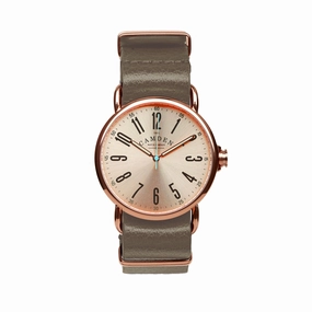 SMALL No.88 Rose Gold and Light Brown Italian Leather,women's watches,ladies watch,elegant women's watch, minimalist women??s watch,fashion watch for women, classic watch for women,waterproof women??s watch,women's watch for work, women's watch for gif