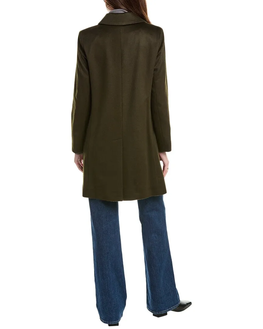 sofiacashmere Modern Luxe Wool & Cashmere-Blend Coat