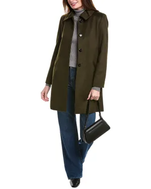 sofiacashmere Modern Luxe Wool & Cashmere-Blend Coat