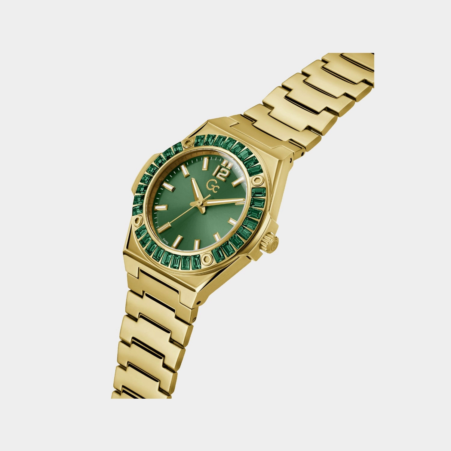 Specials Women Quartz Green Dial Analog Stainless Steel Watch Z34002L9MF