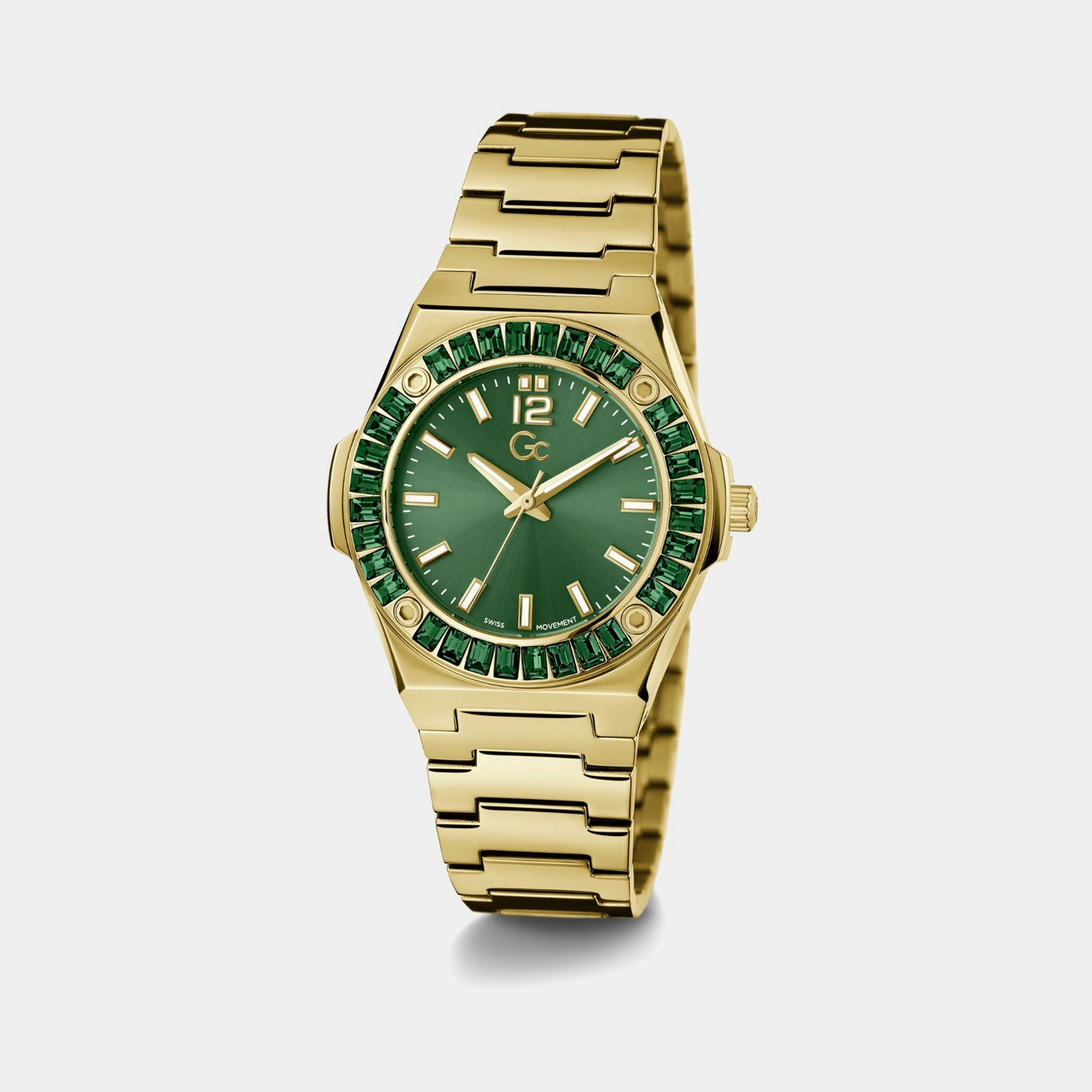 Specials Women Quartz Green Dial Analog Stainless Steel Watch Z34002L9MF