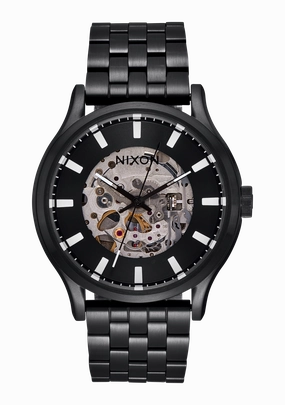 Spectra - Black / Black stainless-steel watches stainless steel watch bands stainless steel watches cheap