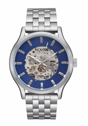 Spectra - Navy Sunray / Silver stainless-steel watches stainless steel watch bands stainless steel watches cheap