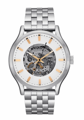Spectra - White / Silver stainless-steel watches stainless steel watch bands stainless steel watches cheap