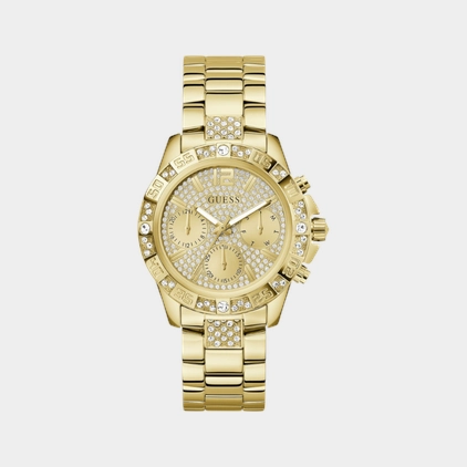 Sport Women Quartz Champagne Dial Chronograph Stainless Steel Watch GW0771L2 women watches best women watches affordable women's watches branded women watches